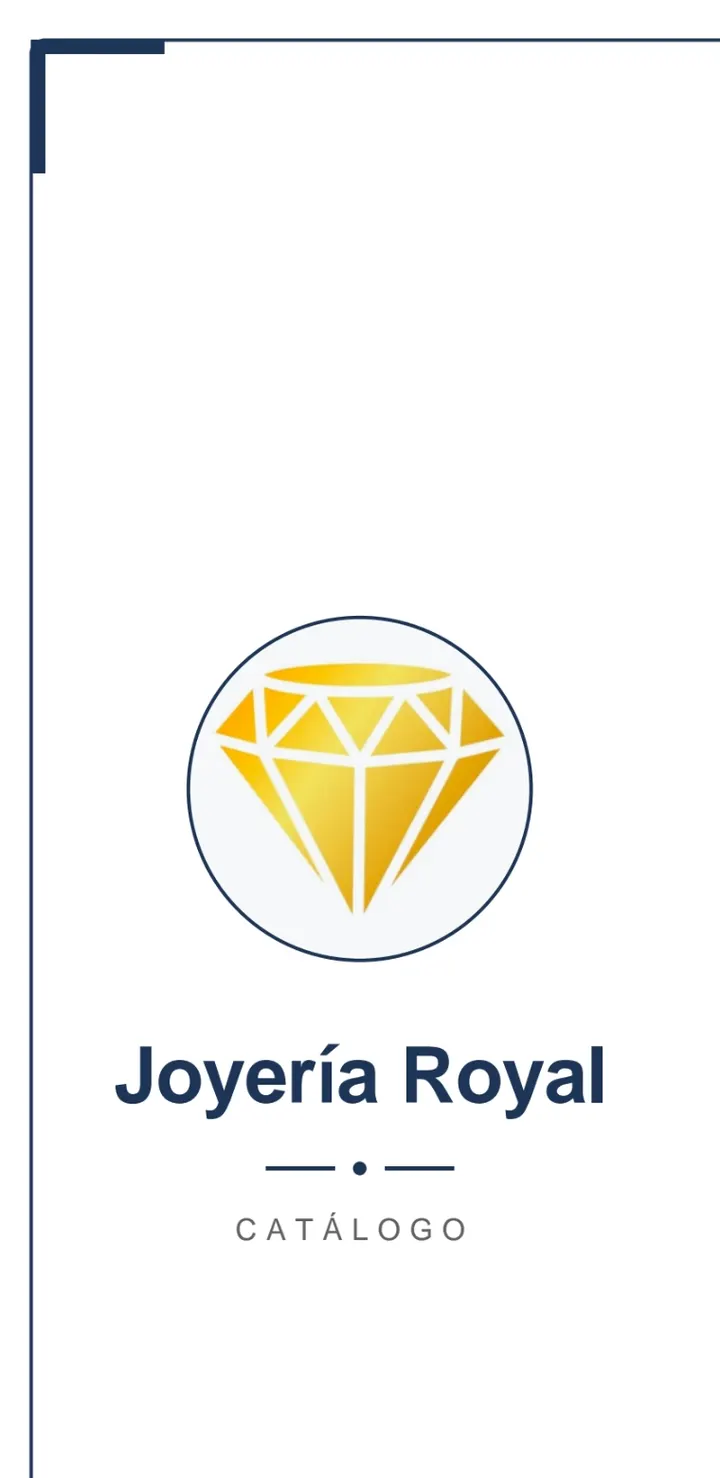 Portada de un catálogo PDF generado con RoIAL: el logo del negocio, su nombre y el conteo de productos.